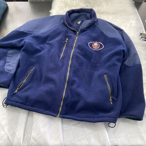 Vintage Men’s BlueNY Islanders Zip Fleece Jacket Sz XL Official CCM NHL Centre